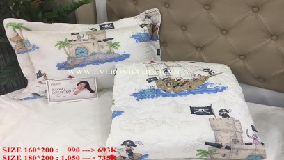 Bộ ga chun và vỏ gối TK03